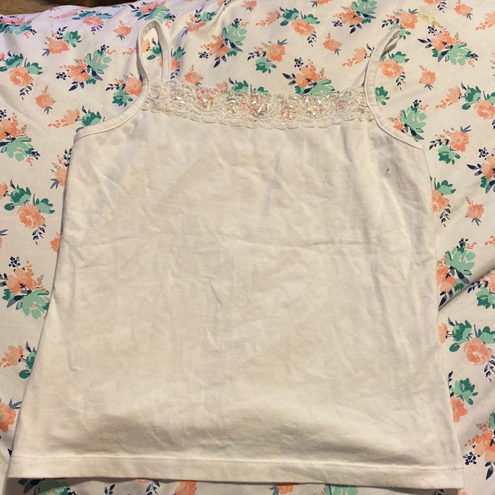 White Lacey Tank Top (XS)